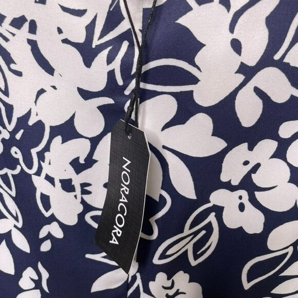 Womens Hawaian Style Shift Dress Noracora  Floral u Size XXL 14 Modest Round Nec - Picture 5 of 9